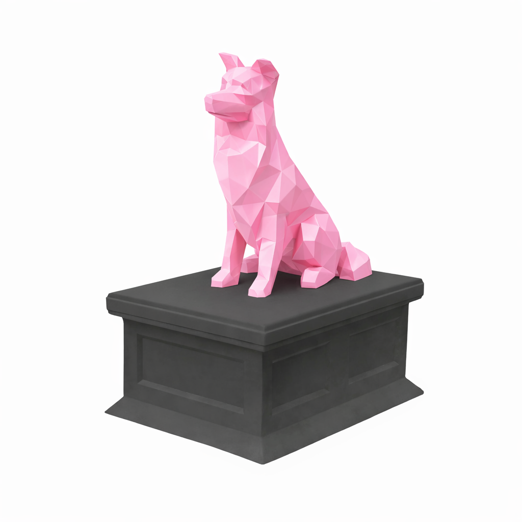 black vault pink border collie pet urn
