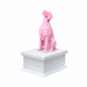 white vault pink english setter pet urn