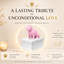 white Vault pink American Bulldog custom Pet Urn