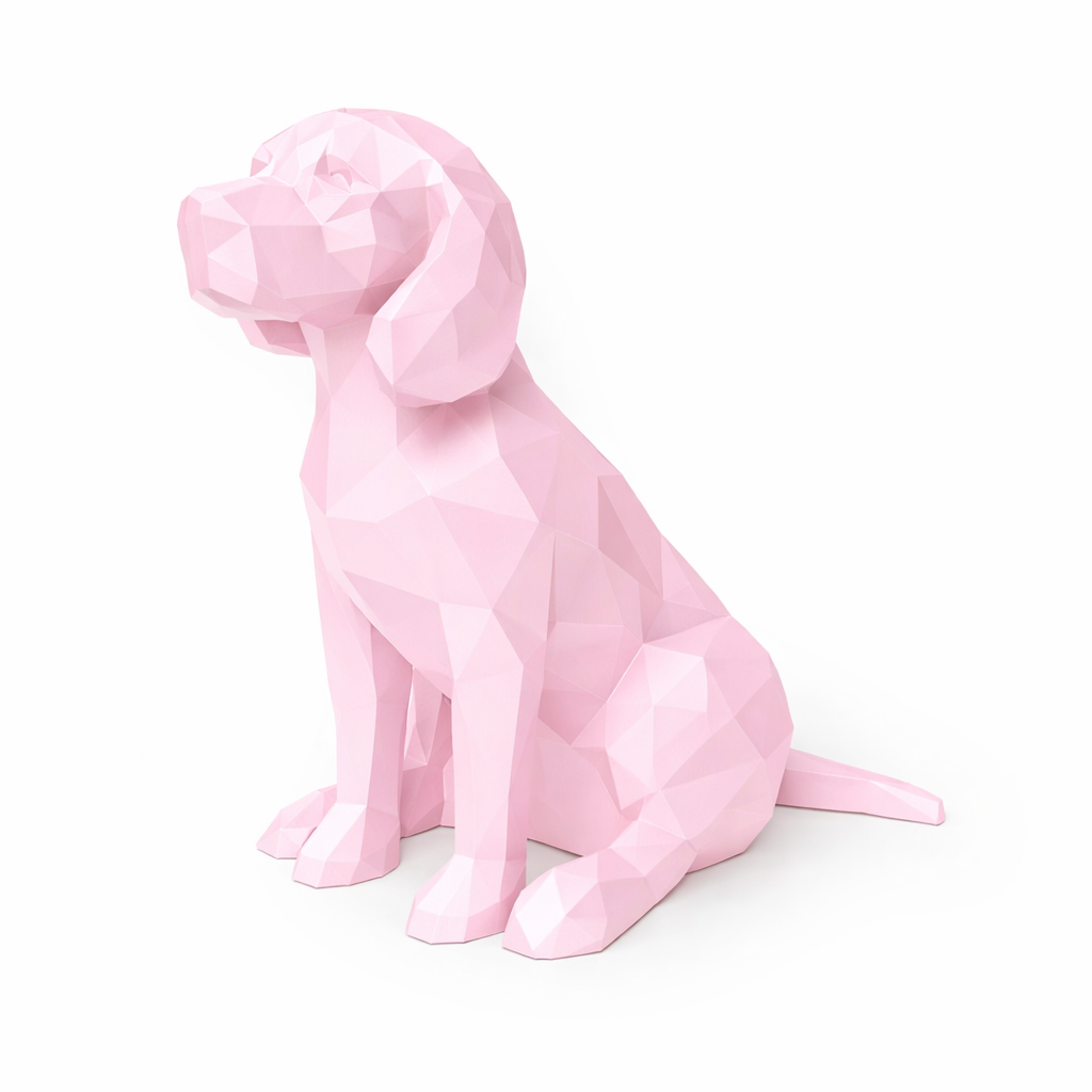 Pink Beagle Pet Urn