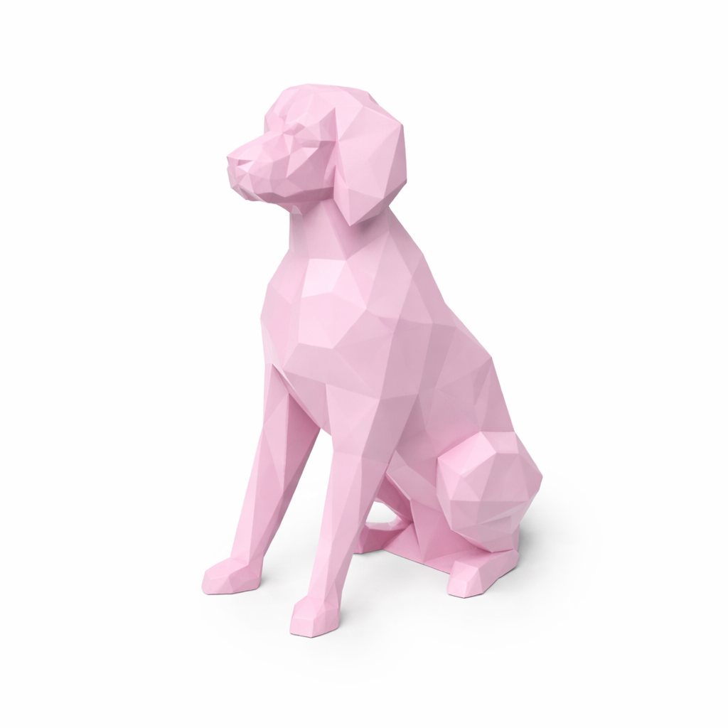 Pink Brittany Spaniel Pet Urn