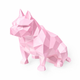 Pink American Bulldog Pet Urn