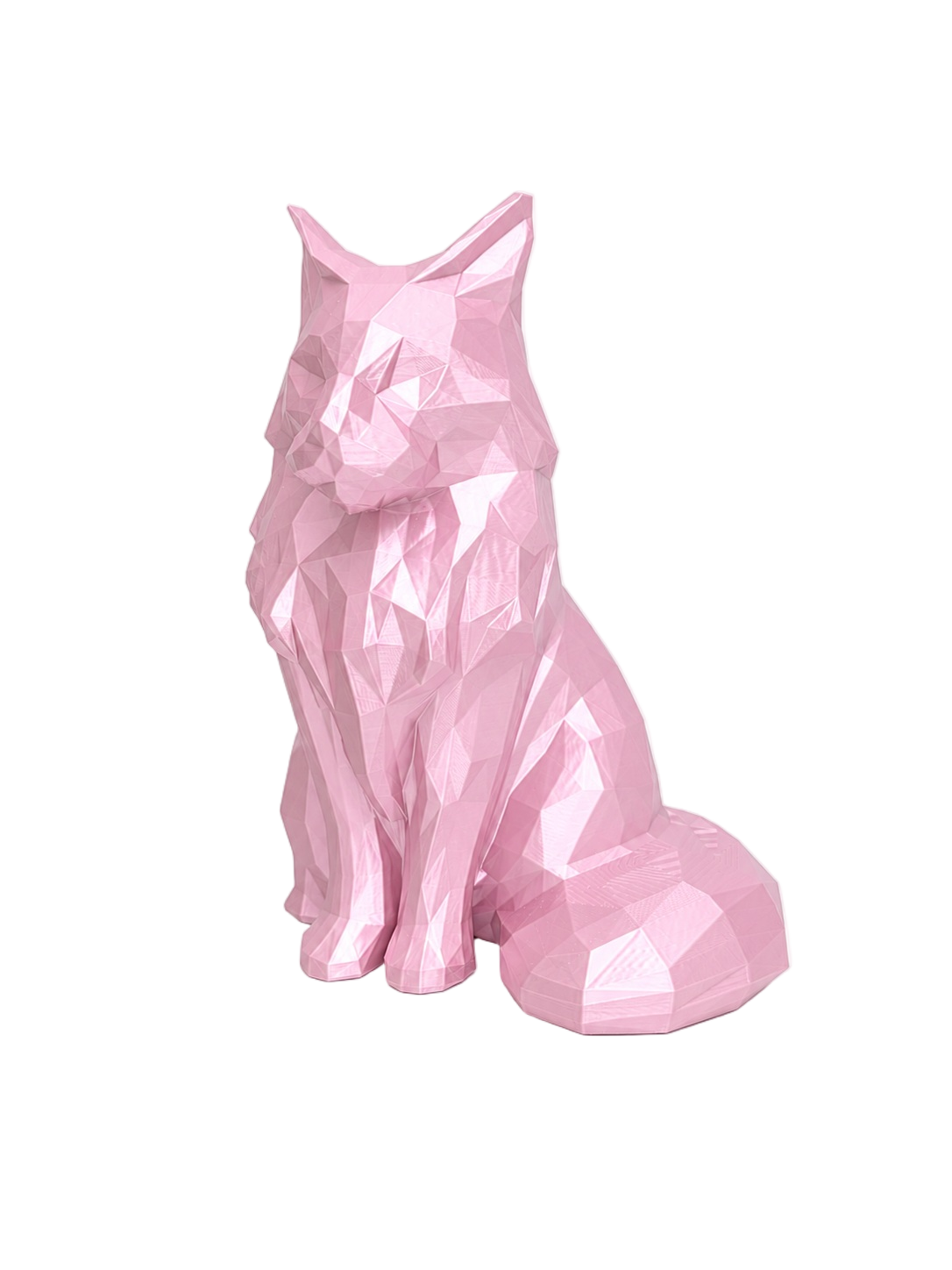pink Maine Coon Cat Pet Capsule Urn