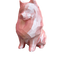 pink Pomeranian pet memorial urn