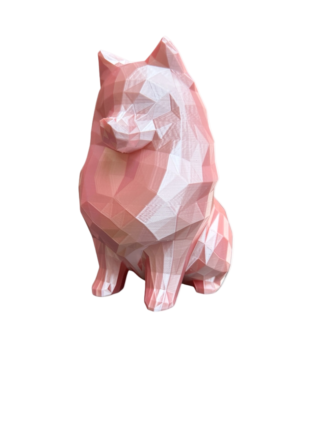 pink Pomeranian pet memorial urn