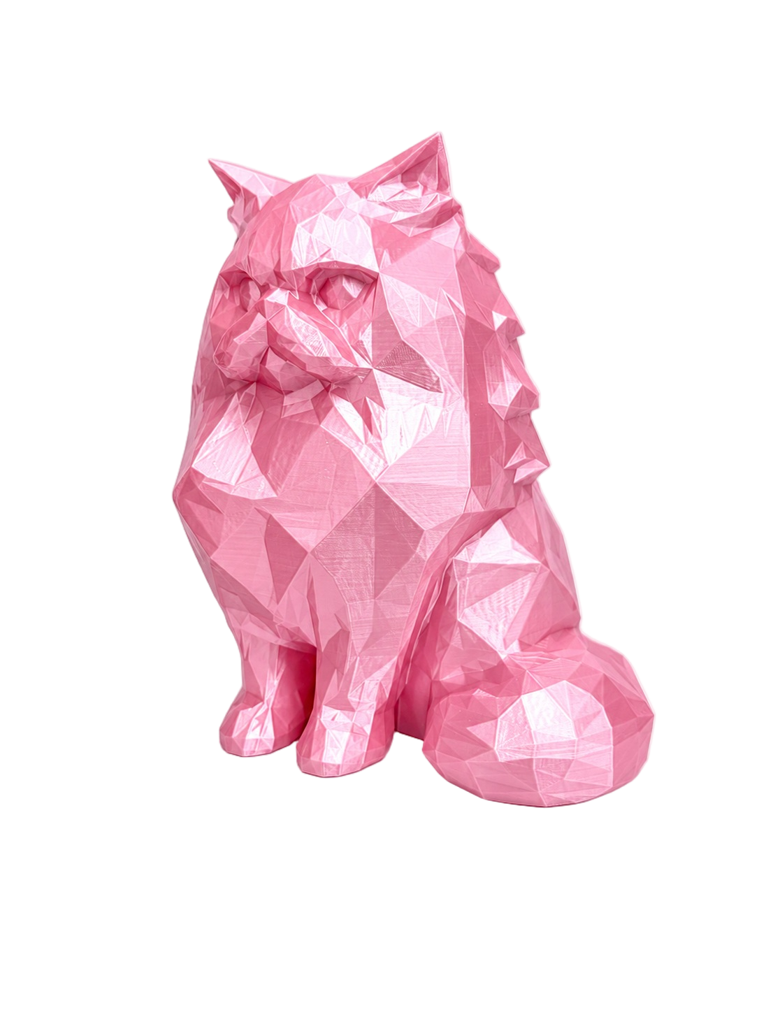 pink Persian Cat Pet Capsule Urn
