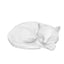 Curled Cat Capsule Pet Urn