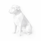White Rottweiler Pet Urn