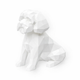 White Maltese Pet Urn