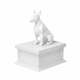 white vault white bull terrier pet urn