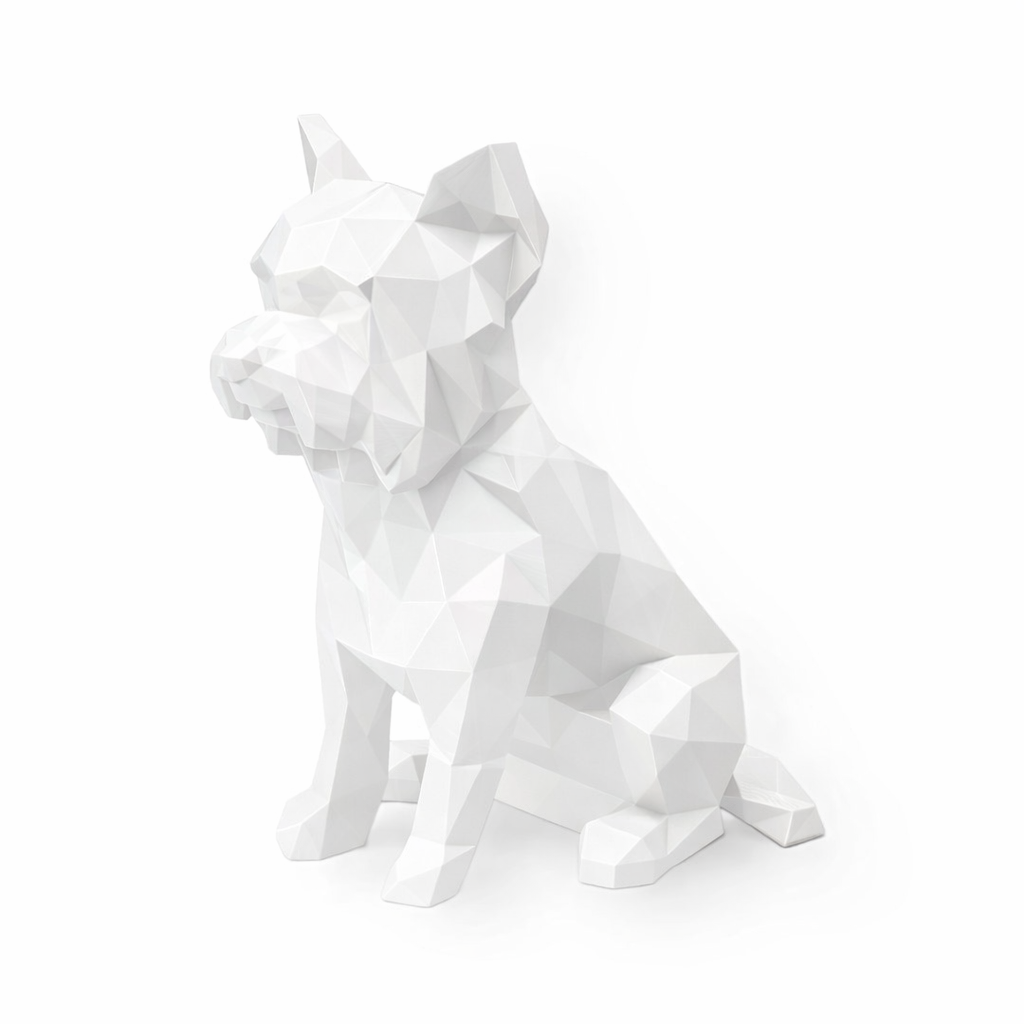 White Yorkshire Terrier Pet Urn