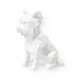 White Yorkshire Terrier Pet Urn