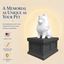 black vault white pomeranian pet memorial urn