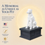black vault white labrador custom pet urn