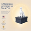 black Vault white Belgian Malinois custom Pet Urn