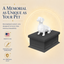 black vault white dachshund custom Pet Urn