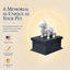 Black Vault White American Bulldog Custom Pet Urn
