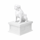 white vault white pug pet urn