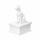 white vault white husky pet urn