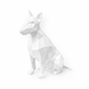 White Bull Terrier Pet Urn