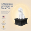 black vault white Golden doodle custom pet urn