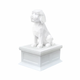 white vault white Golden doodle pet urn