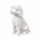 White Mini-Golden Doodle Pet Urn