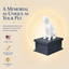 black vault white boxer custom pet urn