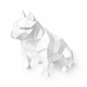 White American Bulldog Pet Urn