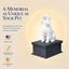 Black Vault White Cocker Spaniel custom Pet Urn