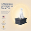 black vault white english setter custom pet urn