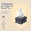 black vault white Boston Terrier custom Pet Urn
