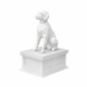 white vault white brittany spaniel pet urn
