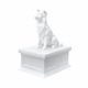 white vault white border collie pet urn
