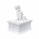 White vault white beagle pet urn
