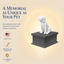 Black vault white beagle custom pet urn