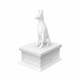 White vault white doberman pet urn