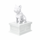 white vault white Yorkshire Terrier pet urn