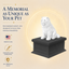black vault white chow chow custom pet urn