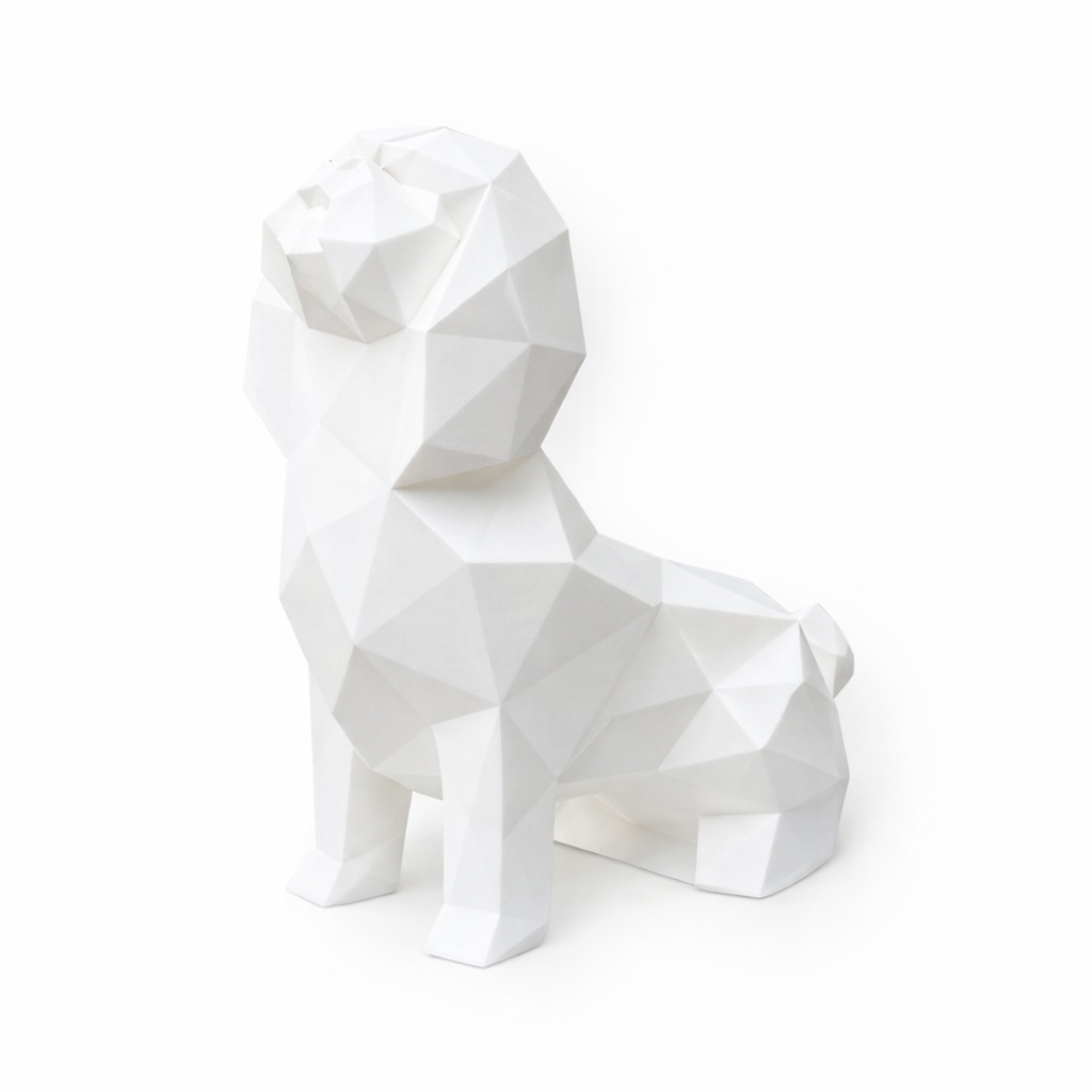 White Shih Tzu Pet Urn