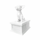 white vault white Chihuahua pet urn