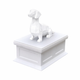 white vault white dachshund Pet Urn