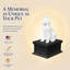 black vault white german shepherd custom pet urn
