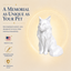 white Maine Coon Cat Pet Capsule custom Urn