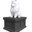 black vault white pomeranian pet memorial urn