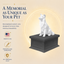 black vault white border collie custom pet urn