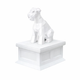 white vault white Schnauzer pet urn
