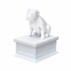 white vault white english bulldog pet urn