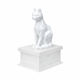 white vault white cat pet urn