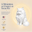 White Persian Cat Pet Capsule custom Urn